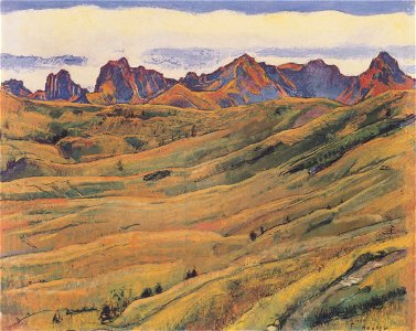 Hodler - Die Gantrischkette - ca 1898