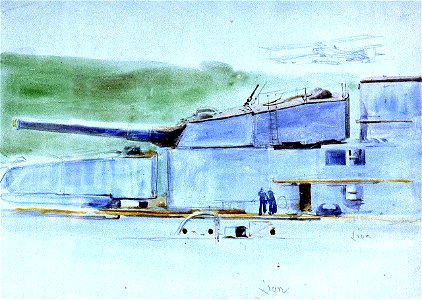 HMS 'Lion'- study of 'B' turret RMG PV2690