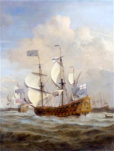 HMS St Andrew at sea in a moderate breeze