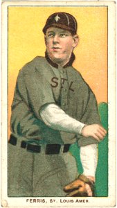 Hobe Ferris, St. Louis Browns, baseball card portrait LCCN2008676621