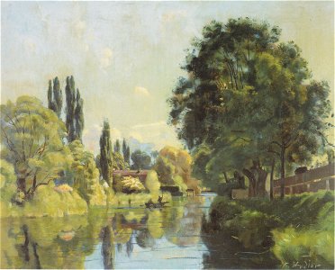 Hodler - Der Aarekanal bei Thun - 1879
