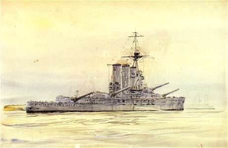 HMS 'Tiger'- study for the Battle of Jutland RMG PW1807