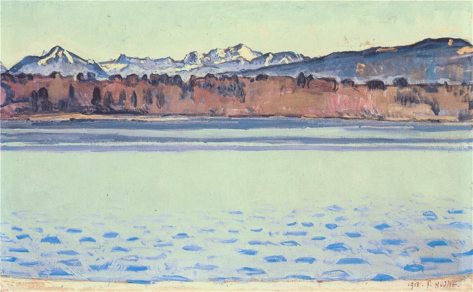 Hodler - Genfersee mit Mont-Blanc am Nachmittag - 1918