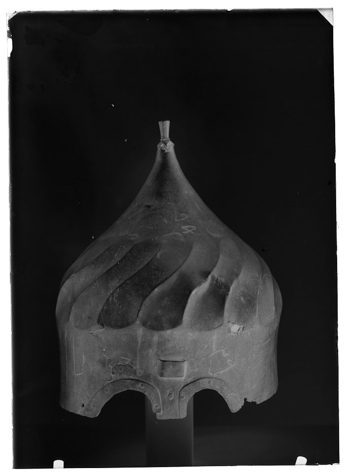 Hjälm, Turkiet, 1400-talets slut, s.k. turbanhjälm - Livrustkammaren - 43127-negative