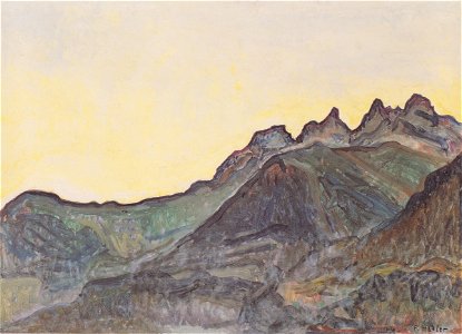 Hodler - Die Dents du Midi - 1916
