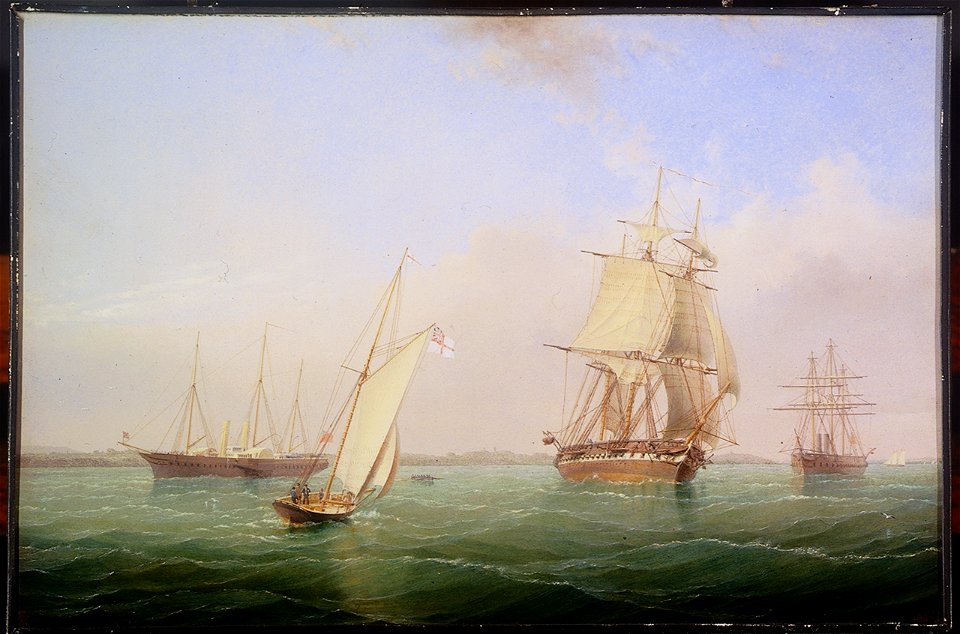 HMY Victoria and Albert II and HMS Warrior RMG BHC1260
