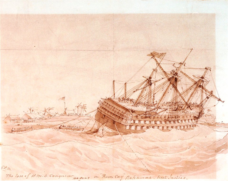 HMS Conqueror wrecked