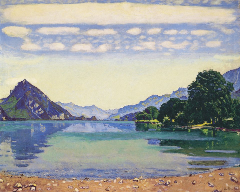 Hodler - Der Thunersee von Lessigen aus - 1904