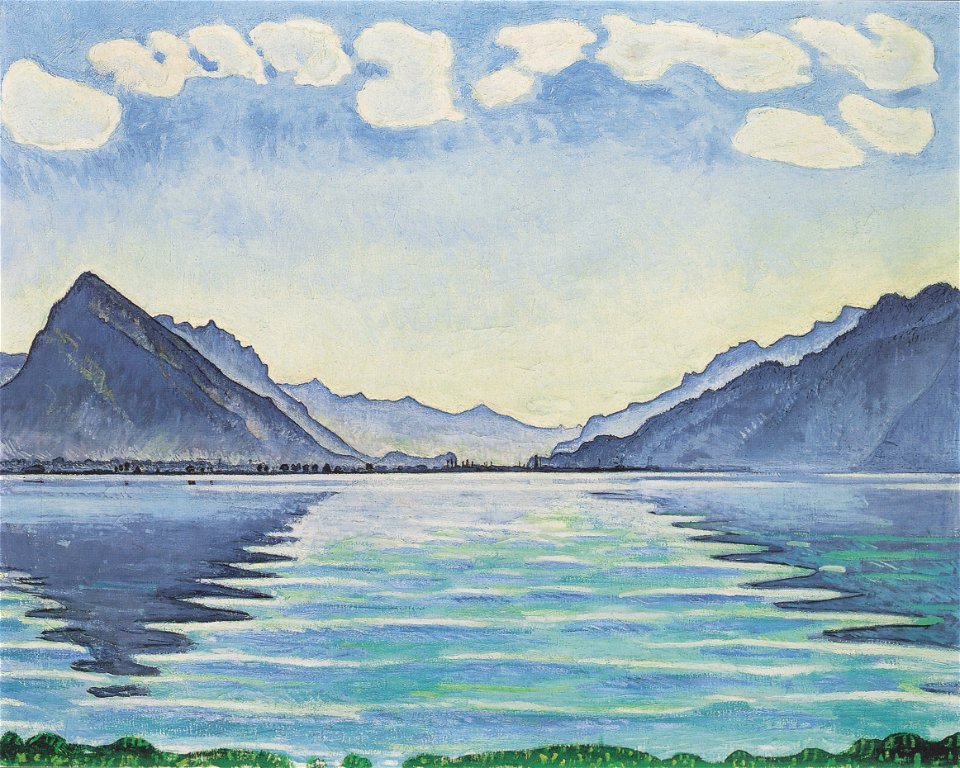 Hodler - Thunersee mit symmetrischer Spiegelung - 1905