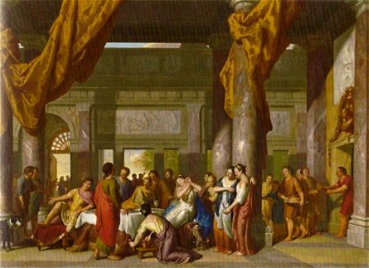 Hoet, Gerard I — Marcus Antonius beim Festmahl der Kleopatra