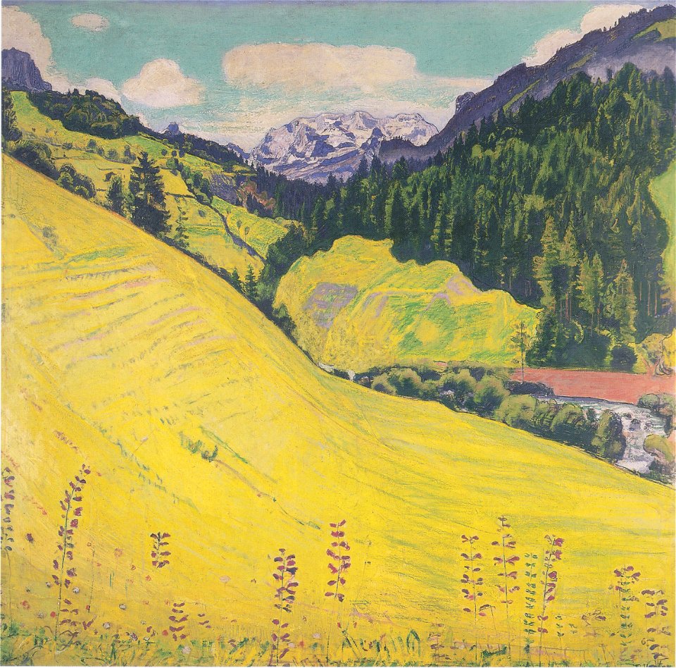 Hodler - Kiental mit Blümlisalp - 1902