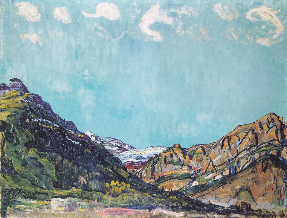 Hodler - Landschaft bei Champéry - ca1913