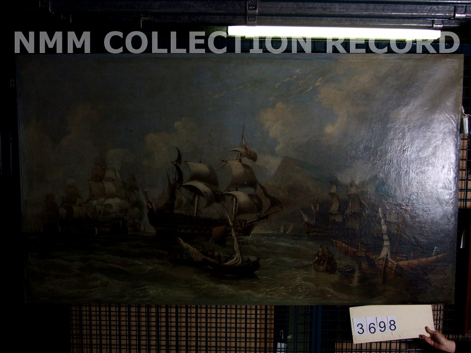 HMS 'Victory' towed into Gibraltar, 1805 RMG RP6221