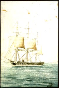 HMS Opal presented by Cdr L.B. Denham of Hove Sussex. This Corvette was 'senior officer' at Esquimalt in 1877 during the Russian war scare, and lay prepared for action, side by side with a Russian Cruiser of superior RMG PU6267