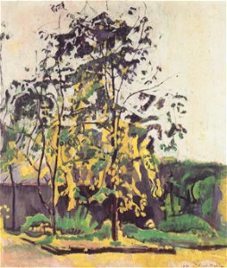 Hodler - Bäume im Ateliergarten - 1917
