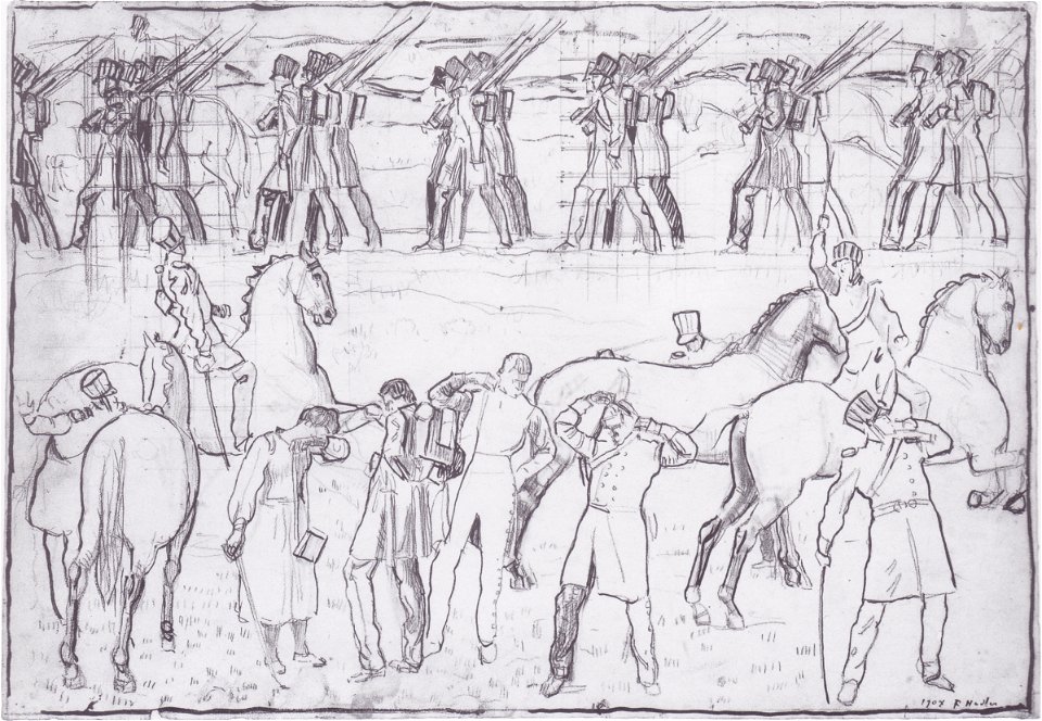 Hodler - Der Auszug deutscher Studenten in den Freiheitskrieg von 1813