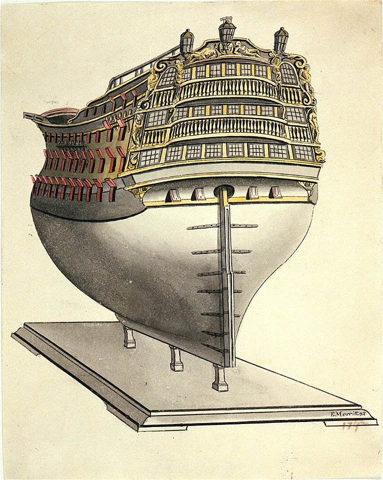 HMS Victory Commissioned by Lord Nelson 2 April 1803 RMG PU5972