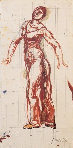 Hodler - Nach links schreitendes Weib