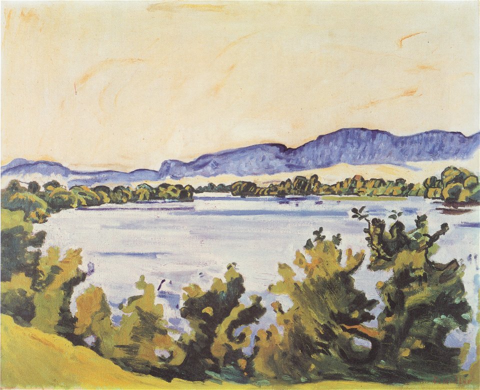 Hodler - Die Aare bei Solothurn - ca1915