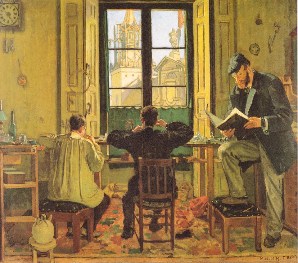 Hodler - Uhrmacherwerkstätte in Madrid - 1879