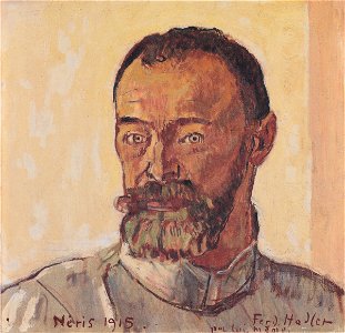 Hodler - Selbstbildnis von Néris - 1915. Free illustration for personal and commercial use.