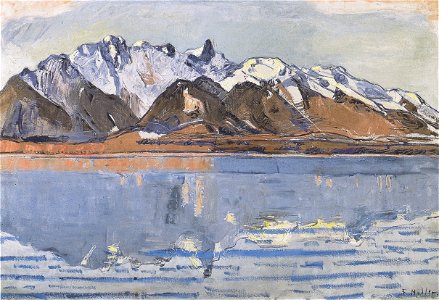 Hodler - Thunersee mit Stockhornkette -ca1913