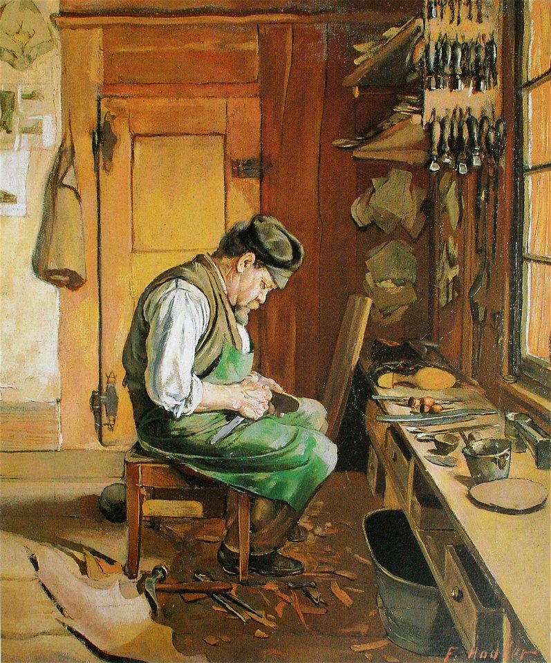 Hodler Der Schuhmacher 1878