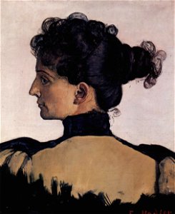 Ferdinand Hodler - Berthe Jacques. Free illustration for personal and commercial use.