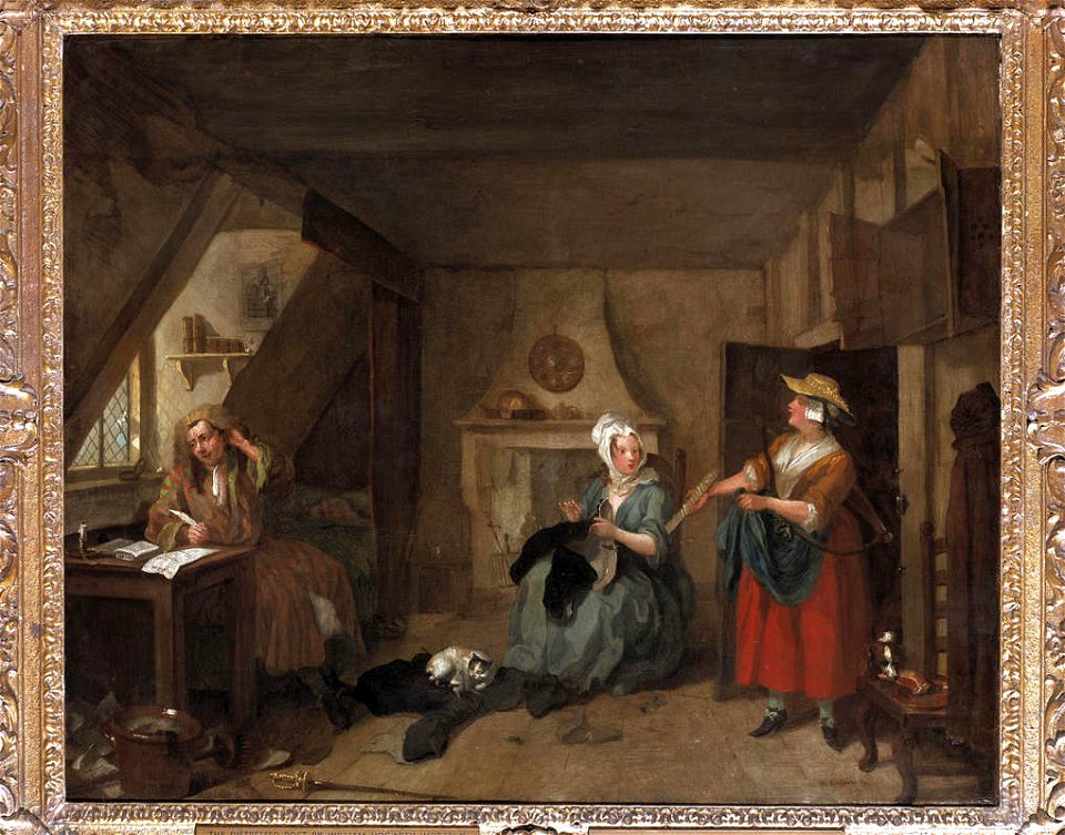 Hogarth - The Distressed Poet, 1733 - 1735, 1934P500