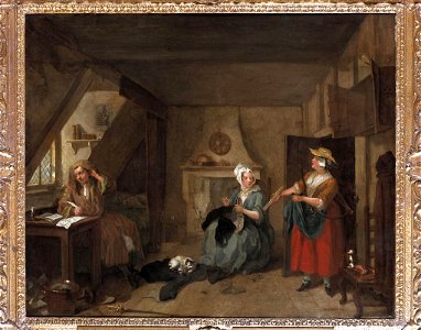 Hogarth - The Distressed Poet, 1733 - 1735, 1934P500