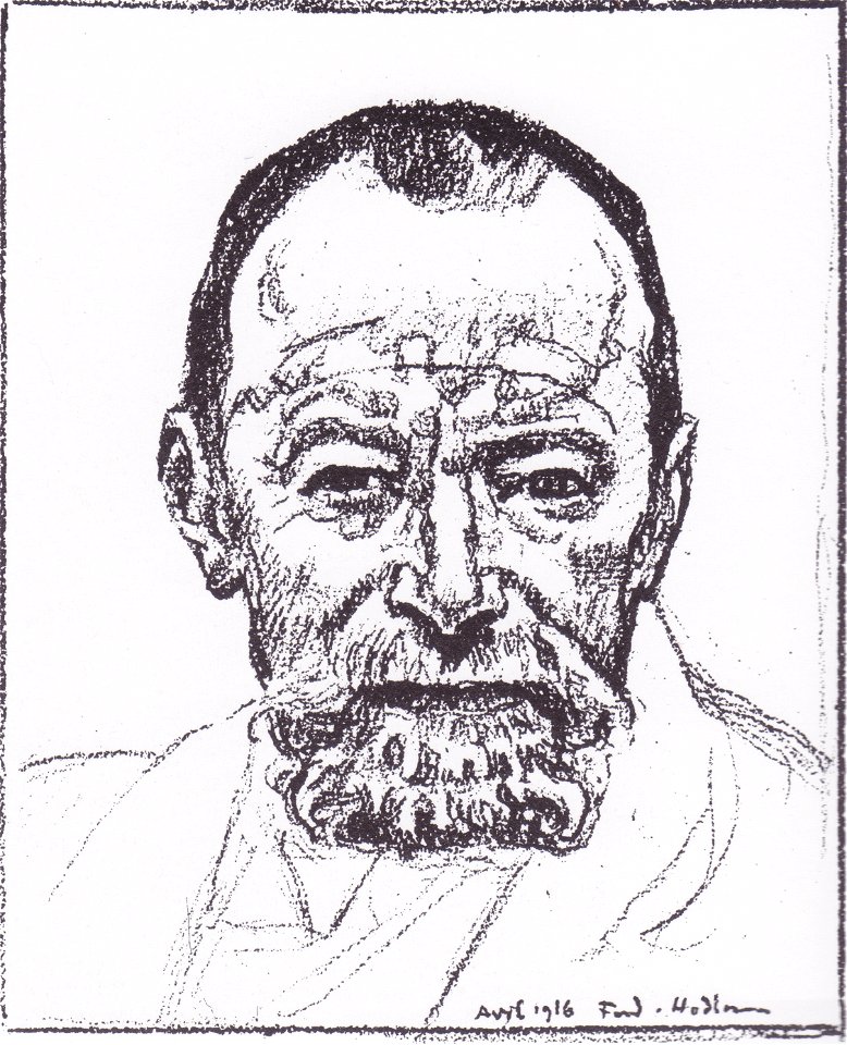 Hodler - Selbstbildnis - 1916