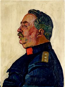 Ferdinand Hodler (1853-1918) - Portrait of General Ulrich Wille, 1915. Free illustration for personal and commercial use.