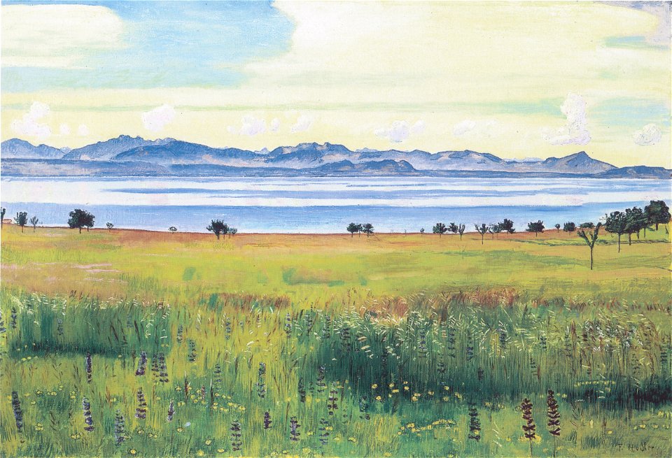Hodler - Der Genfersee von St Prex aus