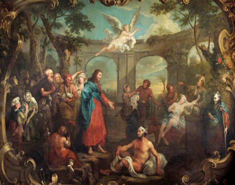 Hogarth - Christ at the Pool of Bethesda, 1735–1736, SBHX77.1 - Free ...