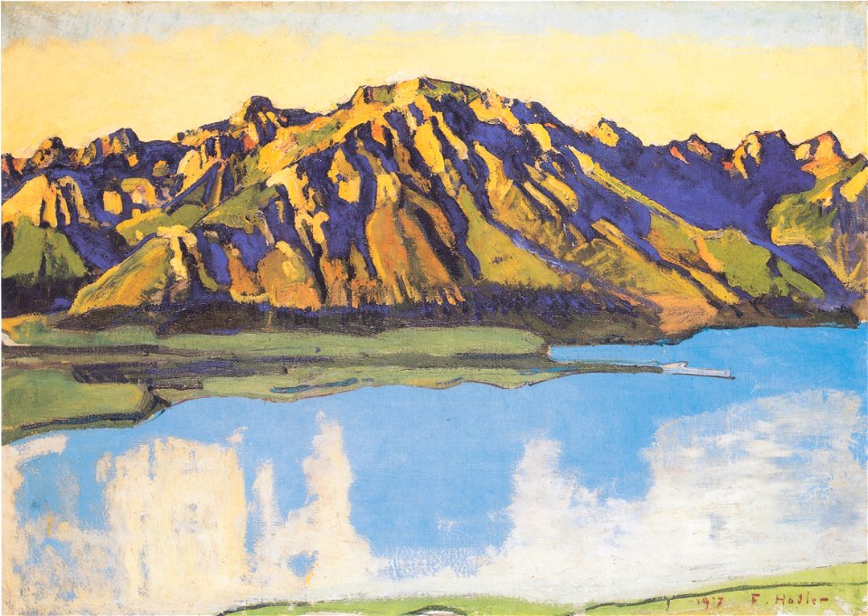 Hodler - Der Grammont in der Morgensonne - 1917