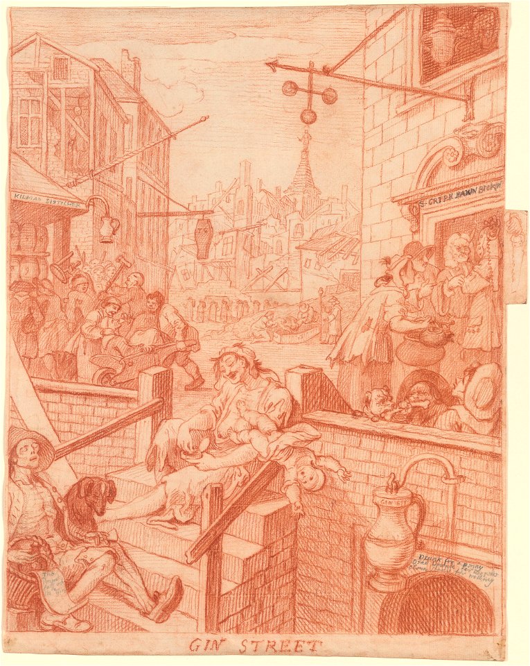 Hogarth - Gin Lane, 1750-1751, III, 36