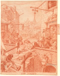 Hogarth - Gin Lane, 1750-1751, III, 36