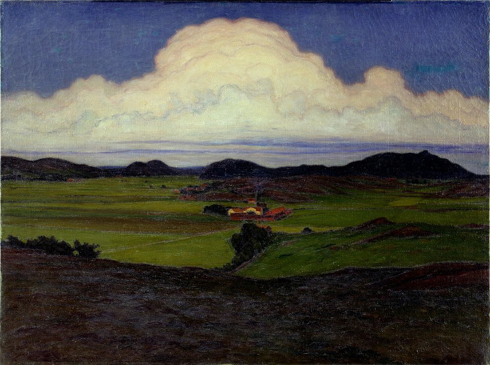 Hoga Valley, Tjörn (Karl Nordström) - Nationalmuseum - 18532