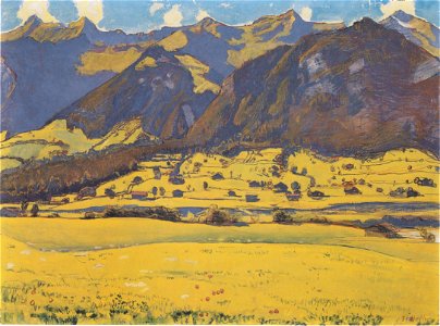 Hodler - Ansicht des Fromberghorns von Reichenbach aus - 1903