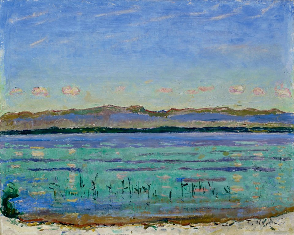 Ferdinand Hodler - Genfersee mit Jura, um 1911