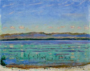 Ferdinand Hodler - Genfersee mit Jura, um 1911