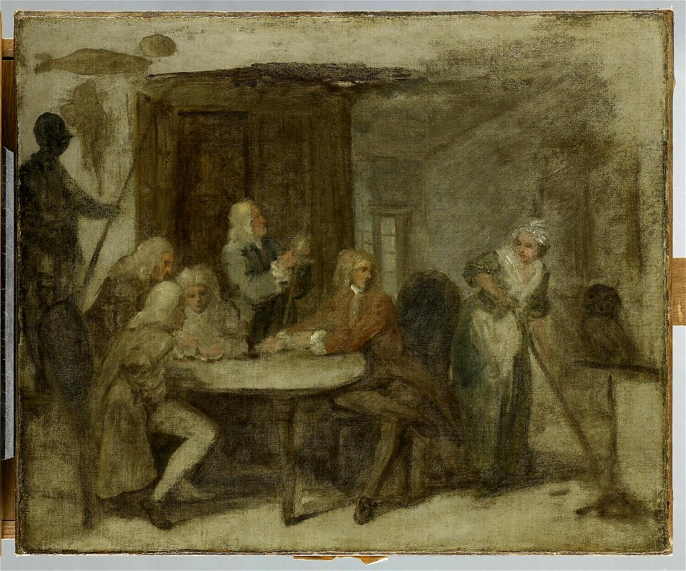 Hogarth - Le Roué à Oxford dit autrefois Débat sur la chiromancie, RF 2008 5