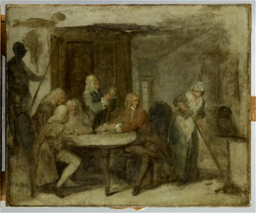 Hogarth - Le Roué à Oxford dit autrefois Débat sur la chiromancie, RF 2008 5