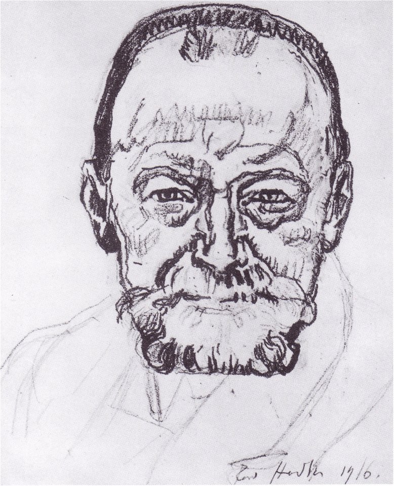 Hodler - Selbstbildnis-Studie 1916