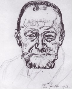 Hodler - Selbstbildnis-Studie 1916
