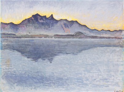 Hodler - Thunersee mit Stockhornkette am Abend - ca1912