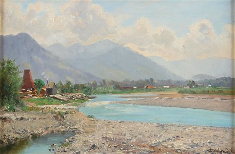 Hohenadel Köhler am Fluss 1903