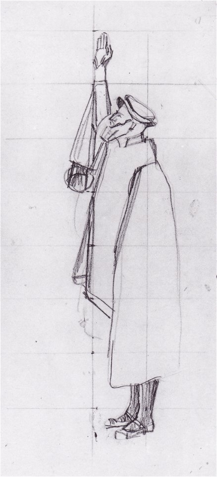 Hodler - Schwörender nach links - 1912-13