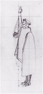 Hodler - Schwörender nach links - 1912-13