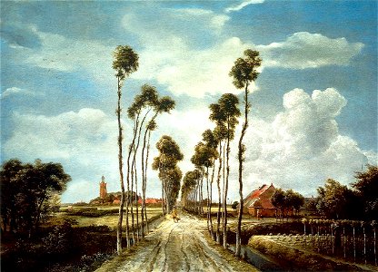 Hobbema Het laantje van Middelharnis